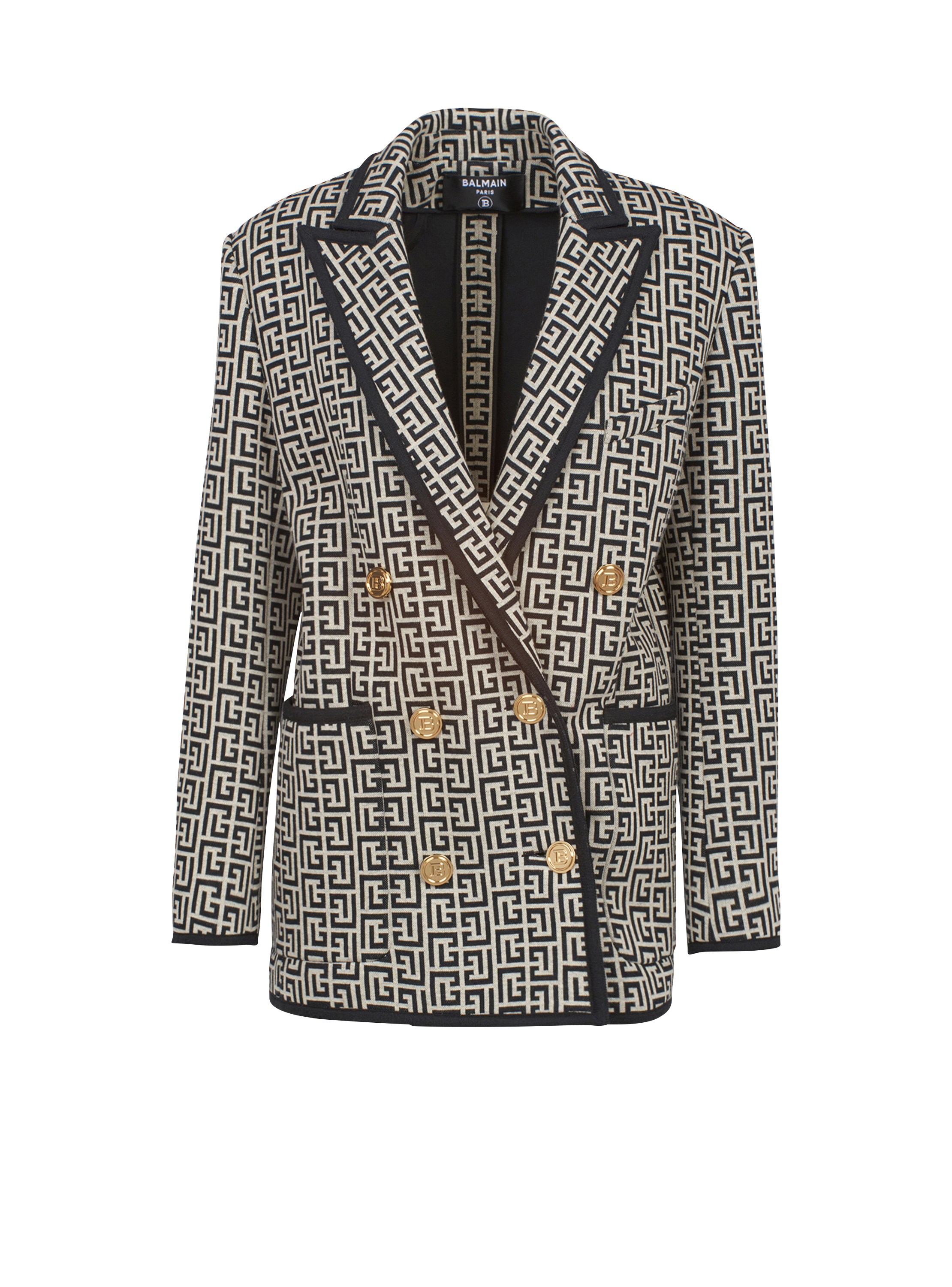 Cotton boyfriend jacket with Balmain 