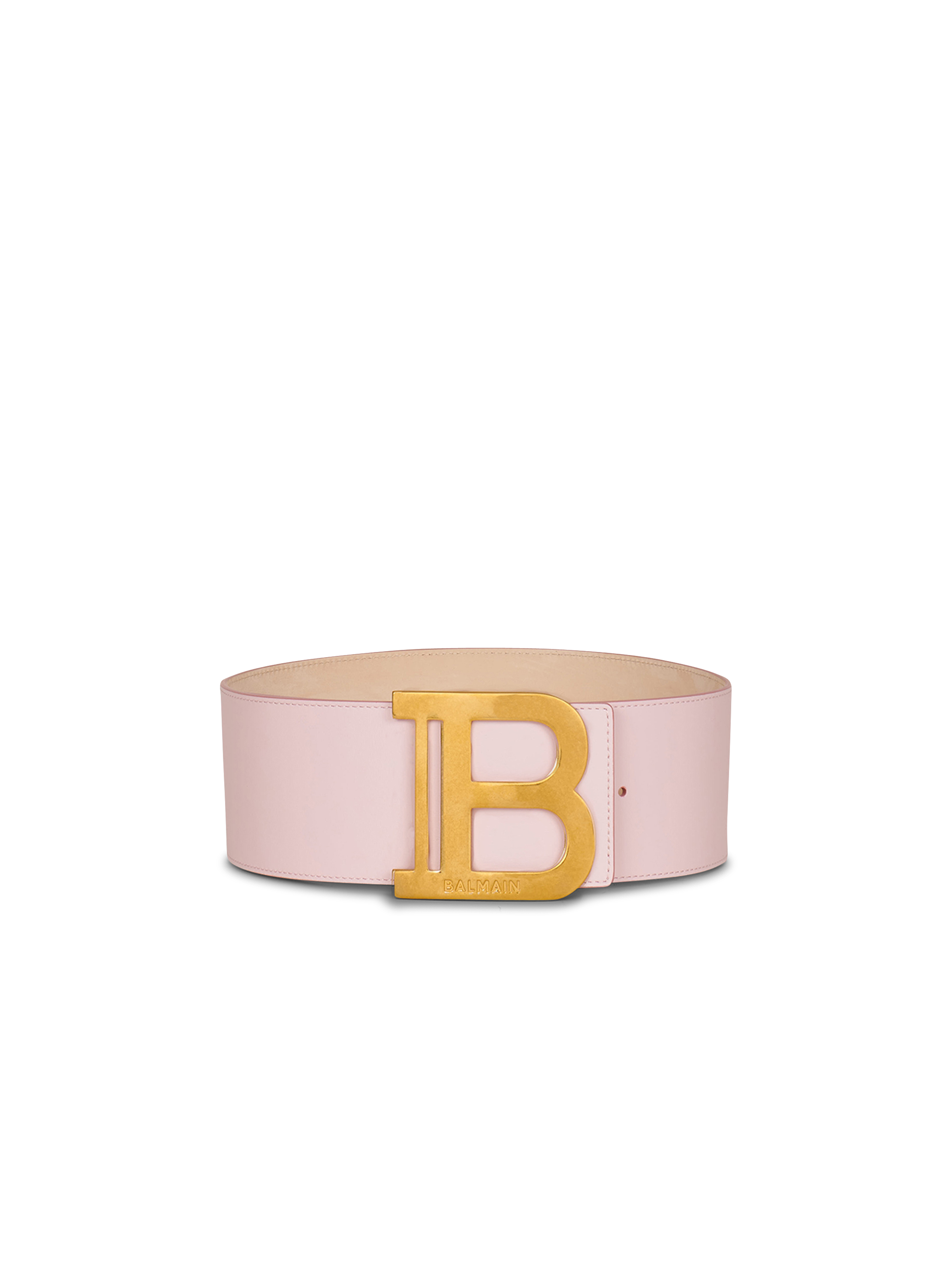 Leather B-Belt belt, pink