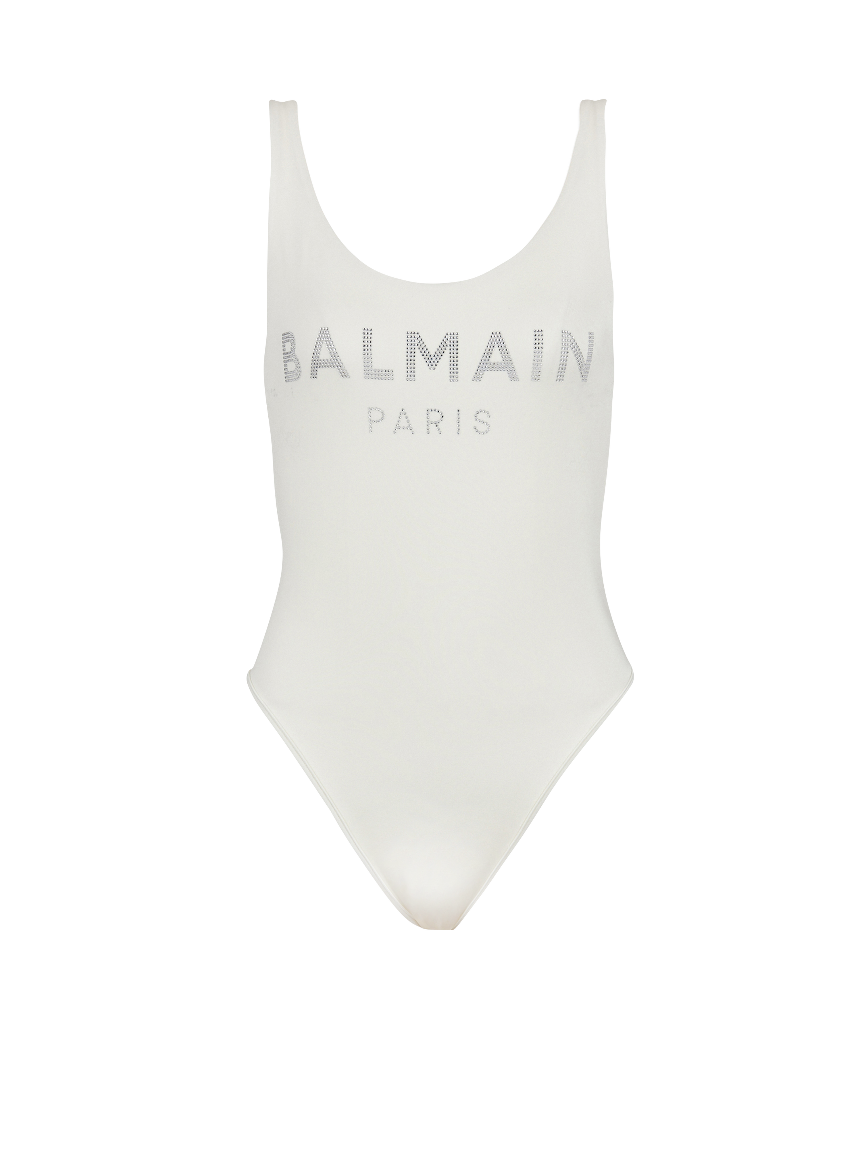 Balmain logo swimsuit, white